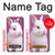 S3870 Cute Baby Bunny Case For LG V30, LG V30 Plus, LG V30S ThinQ, LG V35, LG V35 ThinQ
