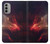 S3897 Red Nebula Space Case For Motorola Moto G51 5G