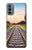 S3866 Railway Straight Train Track Case For Motorola Moto G31