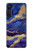 S3906 Navy Blue Purple Marble Case For Motorola Edge