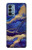 S3906 Navy Blue Purple Marble Case For OnePlus Nord N200 5G