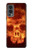 S3881 Fire Skull Case For OnePlus Nord 2 5G