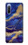 S3906 Navy Blue Purple Marble Case For Sony Xperia 10 III Lite