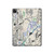 S3882 Flying Enroute Chart Hard Case For iPad Pro 12.9 (2022,2021,2020,2018, 3rd, 4th, 5th, 6th)