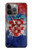 S3313 Croatia Flag Vintage Football Graphic Case For iPhone 14 Pro