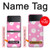 S3500 Pink Floral Pattern Case For Samsung Galaxy Z Flip 4