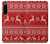 S2835 Christmas Reindeer Knitted Pattern Case For Sony Xperia 5 IV