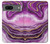 S3896 Purple Marble Gold Streaks Case For Google Pixel 7