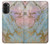 S3717 Rose Gold Blue Pastel Marble Graphic Printed Case For Motorola Moto G52, G82 5G