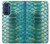 S3414 Green Snake Scale Graphic Print Case For Motorola Edge 30