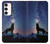S3555 Wolf Howling Million Star Case For Samsung Galaxy S23 Plus