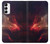 S3897 Red Nebula Space Case For Samsung Galaxy A14 5G