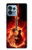 S0415 Fire Guitar Burn Case For Motorola Edge+ (2023), X40, X40 Pro, Edge 40 Pro