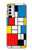S3814 Piet Mondrian Line Art Composition Case For Motorola Moto G42