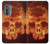 S3881 Fire Skull Case For Motorola Edge (2022)