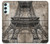 S3416 Eiffel Tower Blueprint Case For Samsung Galaxy A34 5G