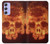 S3881 Fire Skull Case For Samsung Galaxy A54 5G