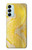S2713 Yellow Snake Skin Graphic Printed Case For Samsung Galaxy M14