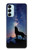 S3555 Wolf Howling Million Star Case For Samsung Galaxy M14