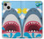 S3947 Shark Helicopter Cartoon Case For iPhone 13