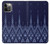 S3950 Textile Thai Blue Pattern Case For iPhone 12, iPhone 12 Pro