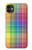 S3942 LGBTQ Rainbow Plaid Tartan Case For iPhone 11