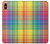S3942 LGBTQ Rainbow Plaid Tartan Case For iPhone XS Max