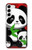 S3929 Cute Panda Eating Bamboo Case For Samsung Galaxy S23 Plus