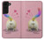 S3923 Cat Bottom Rainbow Tail Case For Samsung Galaxy S22