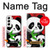 S3929 Cute Panda Eating Bamboo Case For Samsung Galaxy S22