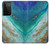 S3920 Abstract Ocean Blue Color Mixed Emerald Case For Samsung Galaxy S21 Ultra 5G