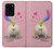 S3923 Cat Bottom Rainbow Tail Case For Samsung Galaxy S20 Ultra