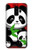 S3929 Cute Panda Eating Bamboo Case For Samsung Galaxy S9