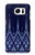 S3950 Textile Thai Blue Pattern Case For Samsung Galaxy S7