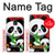 S3929 Cute Panda Eating Bamboo Case For Samsung Galaxy S5