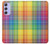 S3942 LGBTQ Rainbow Plaid Tartan Case For Samsung Galaxy A54 5G