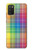 S3942 LGBTQ Rainbow Plaid Tartan Case For Samsung Galaxy A03S