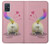 S3923 Cat Bottom Rainbow Tail Case For Samsung Galaxy A51