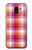 S3941 LGBT Lesbian Pride Flag Plaid Case For Samsung Galaxy J6 (2018)