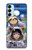 S3915 Raccoon Girl Baby Sloth Astronaut Suit Case For Samsung Galaxy M14