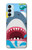 S3947 Shark Helicopter Cartoon Case For Samsung Galaxy M14