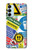 S3960 Safety Signs Sticker Collage Case For Samsung Galaxy M14