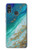 S3920 Abstract Ocean Blue Color Mixed Emerald Case For Huawei P20 Lite