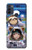 S3915 Raccoon Girl Baby Sloth Astronaut Suit Case For Motorola Moto G50