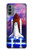 S3913 Colorful Nebula Space Shuttle Case For Motorola Moto G31