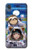 S3915 Raccoon Girl Baby Sloth Astronaut Suit Case For Motorola Moto E6, Moto E (6th Gen)