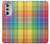 S3942 LGBTQ Rainbow Plaid Tartan Case For Motorola Edge 30 Pro