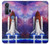 S3913 Colorful Nebula Space Shuttle Case For Motorola Edge+