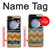 S3033 Vintage Wood Chevron Graphic Printed Case For Samsung Galaxy Z Flip 5