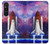 S3913 Colorful Nebula Space Shuttle Case For Sony Xperia 1 V